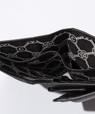 CLATHAS ワッフル　2つ折り財布 ブラック