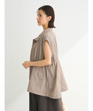 Green Parks ドロストスタンドライトベスト Gray Beige