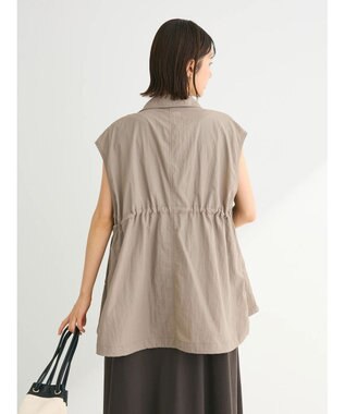Green Parks ドロストスタンドライトベスト Gray Beige