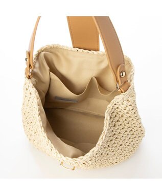 UNBILLION cachecache 差し込みフラップ2wayワンハンドルクロッシェトート ベージュ