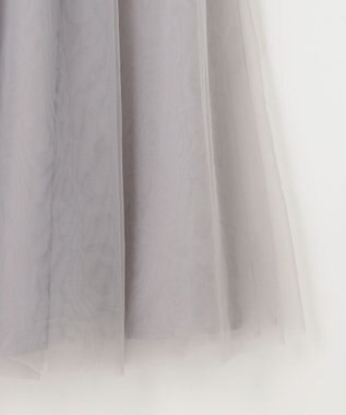 Feroux チュール スカート ライトグレー系