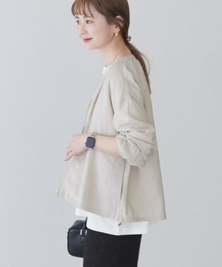 AMERICAN HOLIC ＶネックＺＩＰブルゾン Light Beige