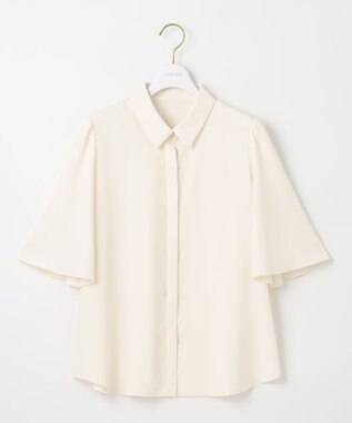 ANY SIS 【洗える】トロミシャツカラー ブラウス アイボリー