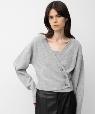 NAVE 【Nave】ウールカシミヤ カーディガン ライトグレー系