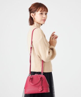 LA BAGAGERIE 【MONICA】2wayミニボストンバッグ ローズピンク