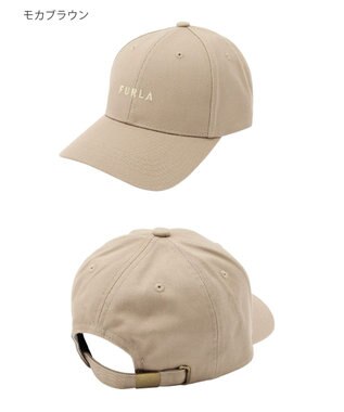 MOONBAT FURLA(フルラ) フロントロゴ刺繍キャップ UV モカブラウン