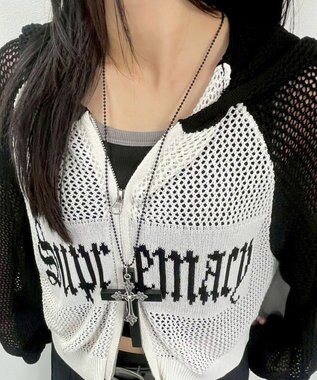 WEGO LMIXウッドクロスネックレス