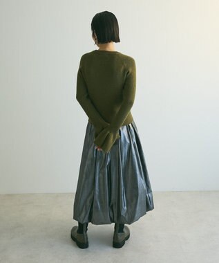 Green Parks armonia．袖フレアニットプルオーバー Khaki