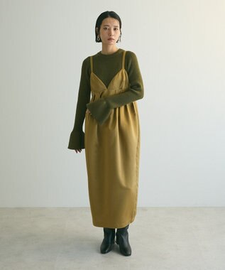 Green Parks armonia．袖フレアニットプルオーバー Khaki