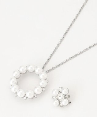TOCCA PEARL BIJOUX SET BROOCHNECKLACE 3WAYブローチネックレス シルバー系