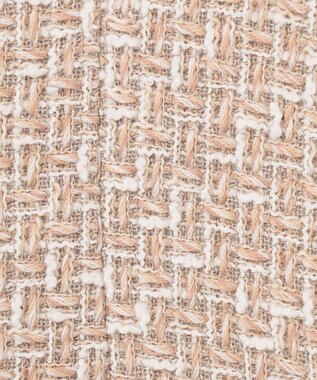 GRACE CONTINENTAL ツイードコンビミニワンピース ベージュ