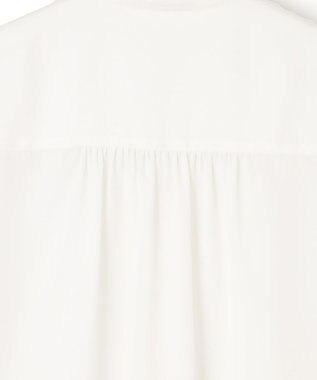 23区 L 【洗える】エンブロイダリー コンビ ブラウス ホワイト系