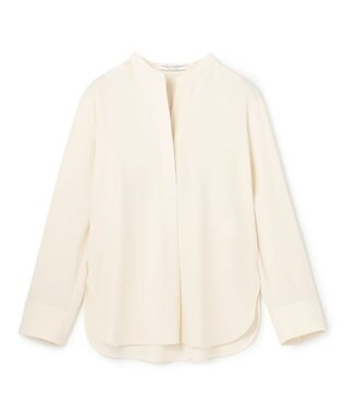 BEIGE， 【セットアップ対応】SPHENE / スタンドカラープルオーバーブラウス Ecru