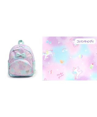Mother garden マザーガーデン 子供用 リュック【Sサイズ】 《 ユニコーン/野いちご/スワン》 コットンキャンディ柄