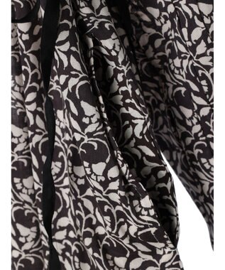 CRAFT STANDARD BOUTIQUE インド綿混エスニック切替ワンピース Charcoal Gray