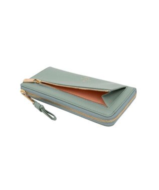 LANVIN en Bleu アーリ Lファスナー長財布 グレイッシュブルー