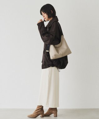 russet レザーホーボーバッグ M(CE-1658) GrayBeige