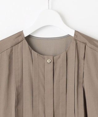 自由区 S 【洗える】シルキータック ワンピース シナモン