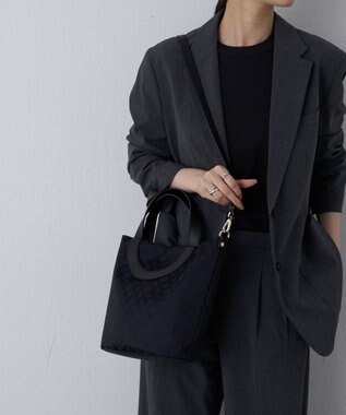 russet 2WAYトートバッグ(CE-1419) Black/Navy