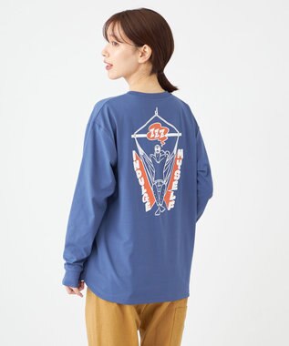 SHARE PARK LADIES 【UNISEX】UVカット アートコラボロングTシャツ〈Hammock〉（S・Mサイズ） アッシュネイビー