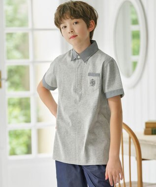 J.PRESS KIDS 【110-130cm】チェックカラー 半袖ポロシャツ