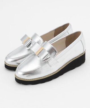 TOCCA NOBLE RIBBON LOFER SHOES ローファー シルバー系