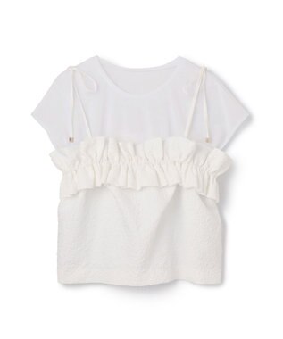 GRACE CONTINENTAL ビスチェチュールトップ ホワイト