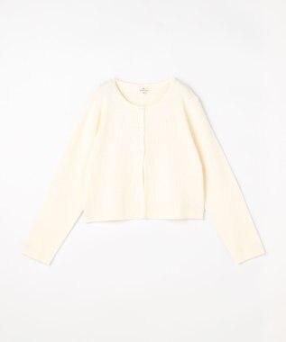 組曲 KIDS 【150-160㎝】クラシカルニット ジャケット オフホワイト