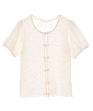 Green Parks ・ｓｗｉｎｇ　ｂｙ　フロントリボンプルオーバー Ivory