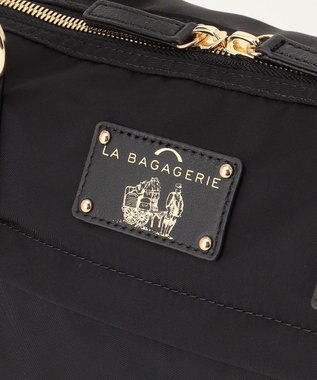 LA BAGAGERIE ウォータープルーフナイロン　2WAYハンドバッグ ブラック