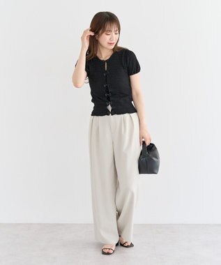 Green Parks ・ｓｗｉｎｇ　ｂｙ　フロントリボンプルオーバー Ivory