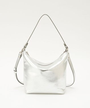 russet ソフトレザーシンプルショルダーバッグ【silver】(CE-1462) Silver