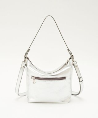 russet ソフトレザーシンプルショルダーバッグ【silver】(CE-1462) Silver