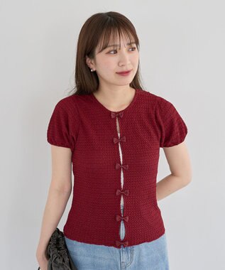 Green Parks ・ｓｗｉｎｇ　ｂｙ　フロントリボンプルオーバー Ivory