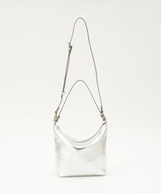 russet ソフトレザーシンプルショルダーバッグ【silver】(CE-1462) Silver