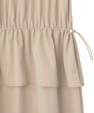 Green Parks ペプラムドッキングワンピース Light Beige