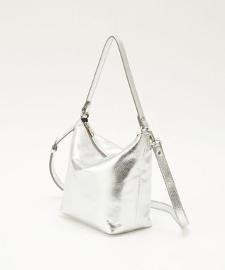 russet ソフトレザーシンプルショルダーバッグ【silver】(CE-1462) Silver