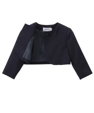 MIKI HOUSE HOT BISCUITS 【95-130cm】ウール素材のボレロ 紺
