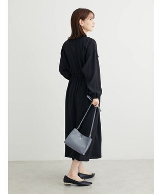 Green Parks ・ＥＬＥＮＣＡＲＥ　ＤＵＥ　イロイロ釦ドロストワンピース Black