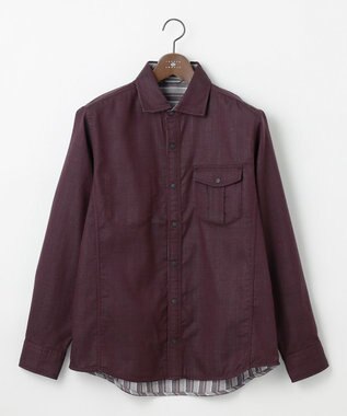 JOSEPH ABBOUD 【2WAY】リバーシブル シャツ ワイン系