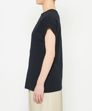 uncrave ダブルフェイスジャージー 2WAYスリットトップス ブラック