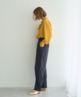 YECCA VECCA 2wayボウタイシャツ Mustard