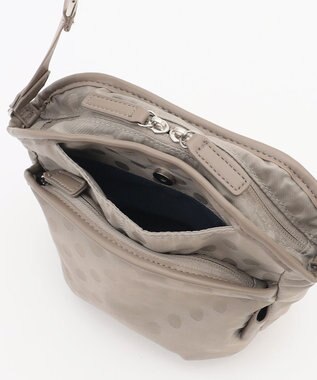 Y'SACCS ドットジャガードポシェット ライトグレー