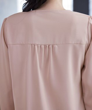 Tiaclasse L リボン風ブラウス ピンク