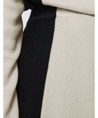 JOSEPH 【洗える】バイカラー　Aラインスカート Quail/Black