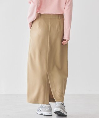 AMERICAN HOLIC イージーケアスリットタイトスカート Camel