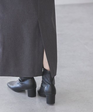 AMERICAN HOLIC イージーケアスリットタイトスカート Gray Mixture