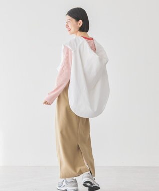 AMERICAN HOLIC イージーケアスリットタイトスカート Camel