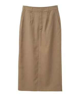 AMERICAN HOLIC イージーケアスリットタイトスカート Camel