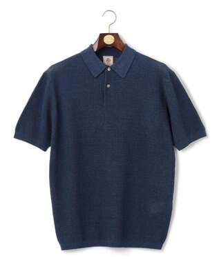 J.PRESS MEN 【WEB・一部店舗限定】ニットポロシャツ ネイビー系
